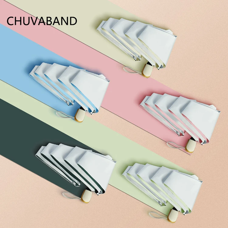 Chuvaband 21 дюймов 6K Путешествия Мини автоматический зонт женский в включить/выключить небольшой компактный легкий портативный 5 Складной Дождь Зонты