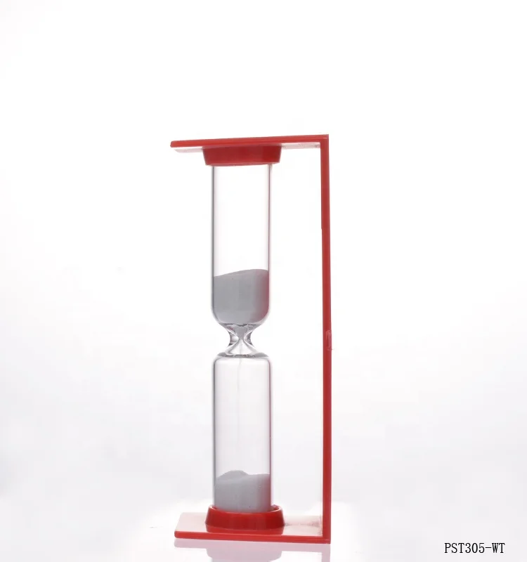 
Маленькие песочные часы с настраиваемым логотипом, лучший выбор для детского дня, подарки для детей, песочные часы с красной пластиковой рамкой 