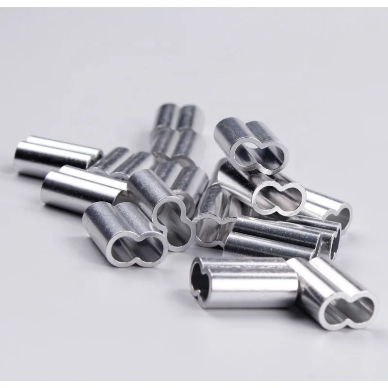 Aluminium Double Sleeve/8 Type Aluminium Crimp for for longline fishing gears and commercial fishing gears
