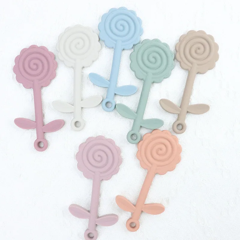 2024 Newest Baby Chew Toys For Babies 3 Months Teether Silicone Teething Sunflower Baby Teething Toys