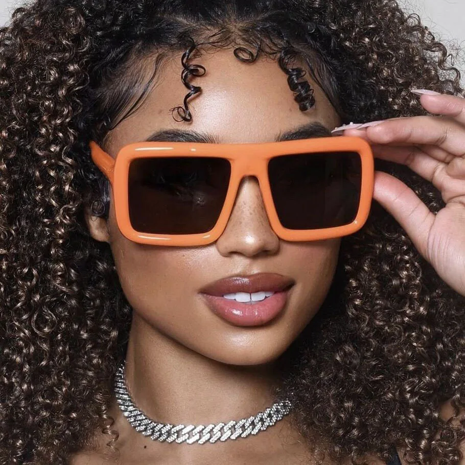 Trends 2024 Sunglasses Custom Logo Oversized Frame Luxury Brand Uv400 Sun Glasses For Women