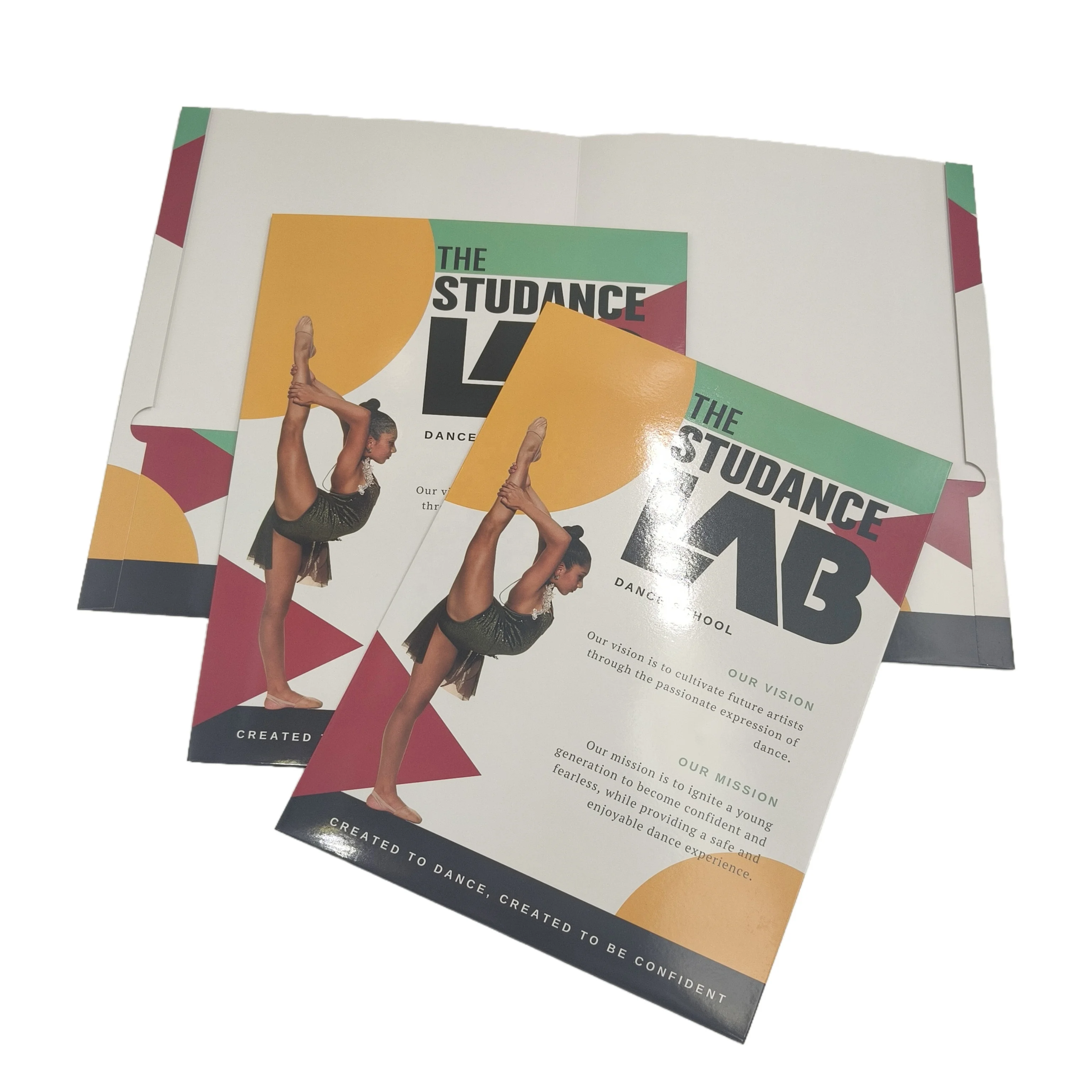 Customized printing A4 A5 paper folders wholesale presentation folder with business card slot