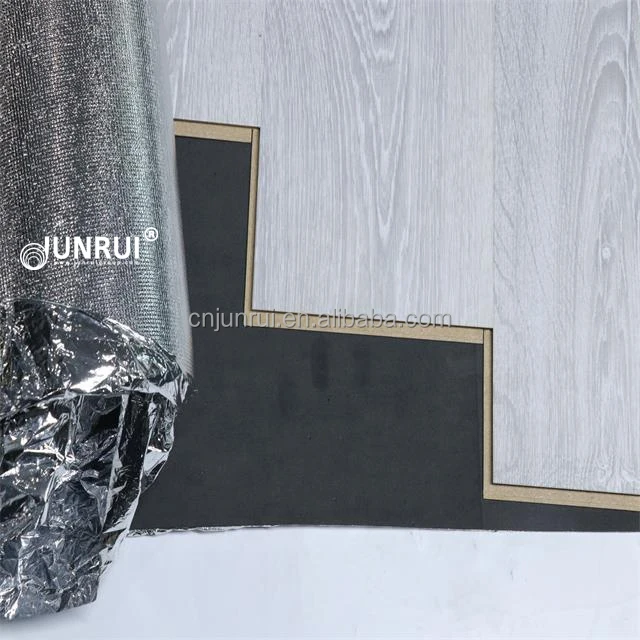 Junrui cheap recycled material flooring underlay roll 2mm EPE foam with PE film used for flooring in hotel home