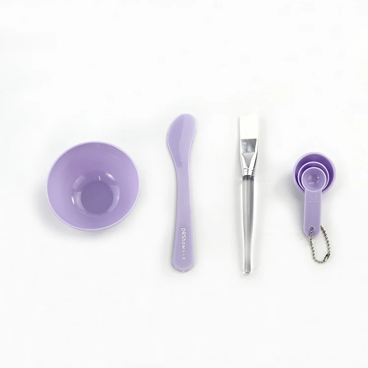 Оптовая продажа, инструмент для ухода за лицом, пластиковая косметика, маска для самостоятельного макияжа, набор чашек для смешивания