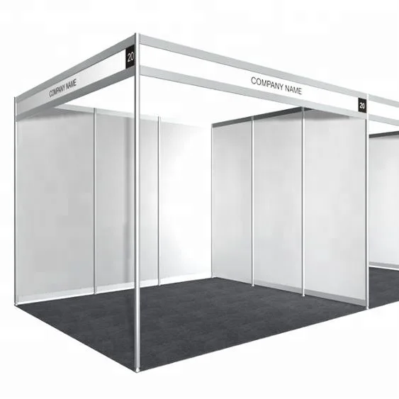 3x3 Trade Show Booth with Custom Design and Partition Walls for Exhibitions