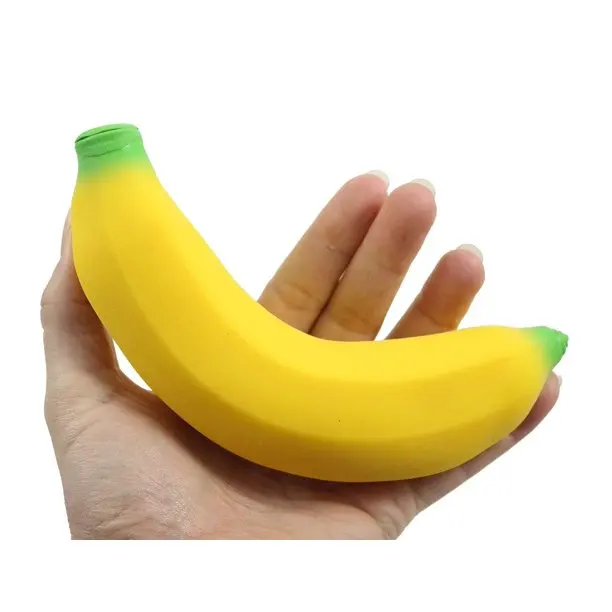 Squishy Sand-Filled Banana Moldable Sensory Stress Squeeze Fidget Toy ADHD Special Needs Soothing
