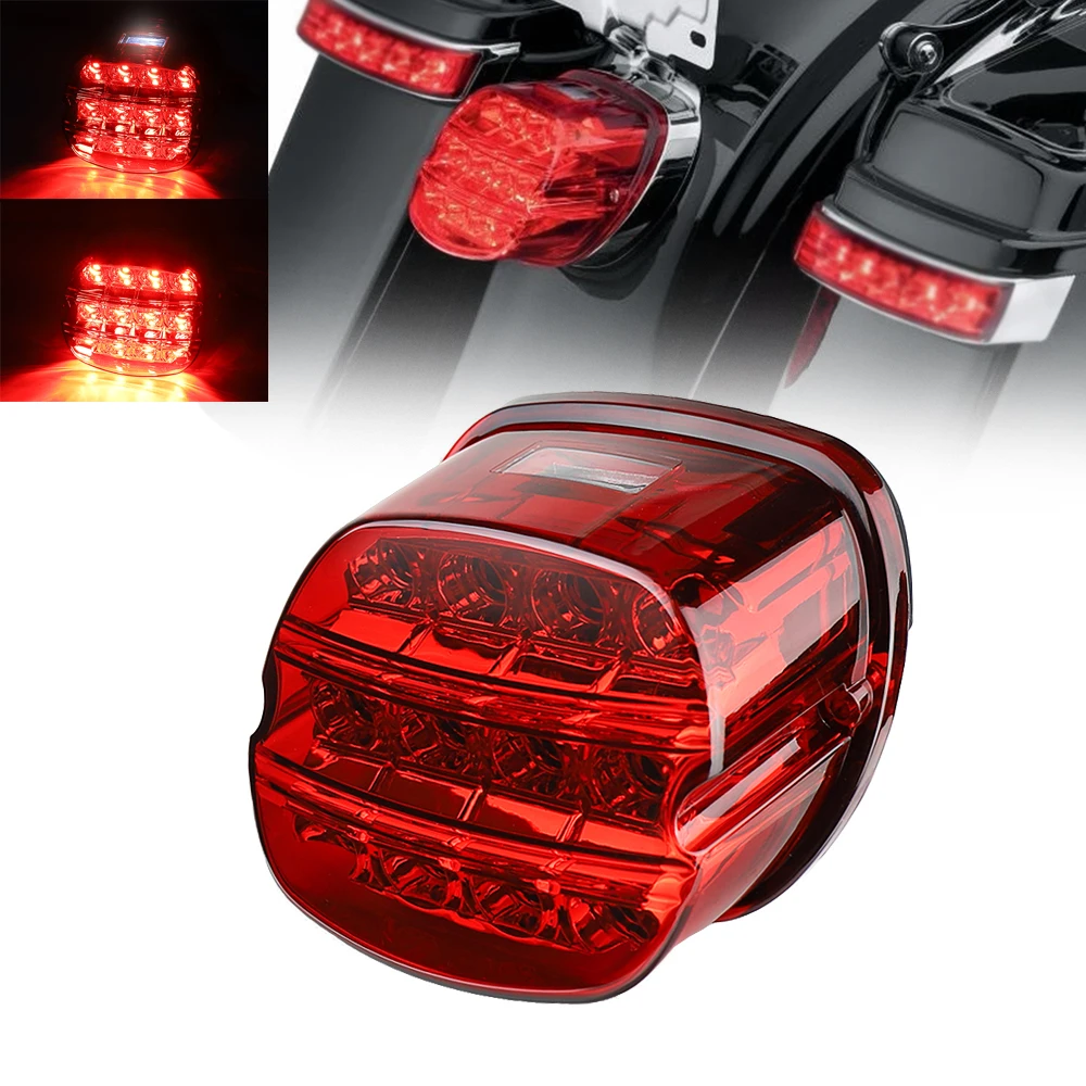 Задний фонарь для мотоцикла Atubeix Dyna Super Wide Glide Low Rider Fat Bob сборка номерного знака задний новый Дым