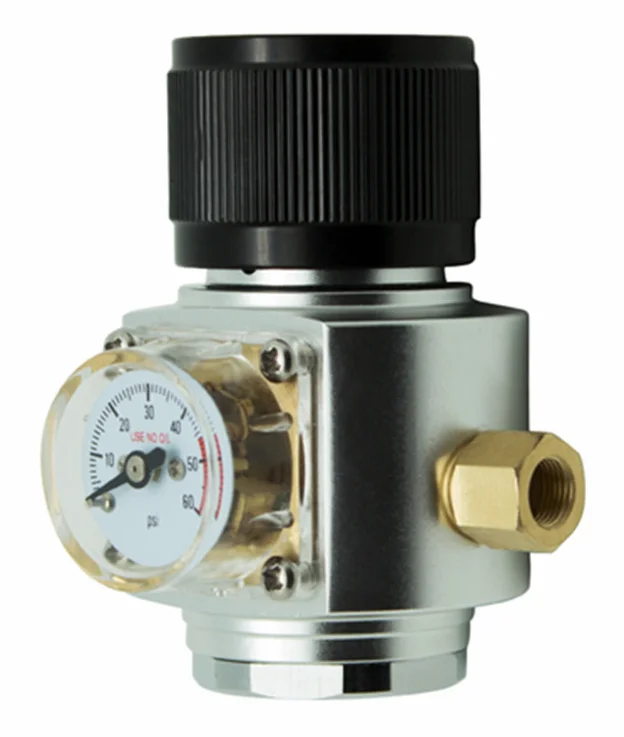 Регулятор газа для домашнего пивоварения 30psi CO2 мини-регулятор 3/8-24unf резьба