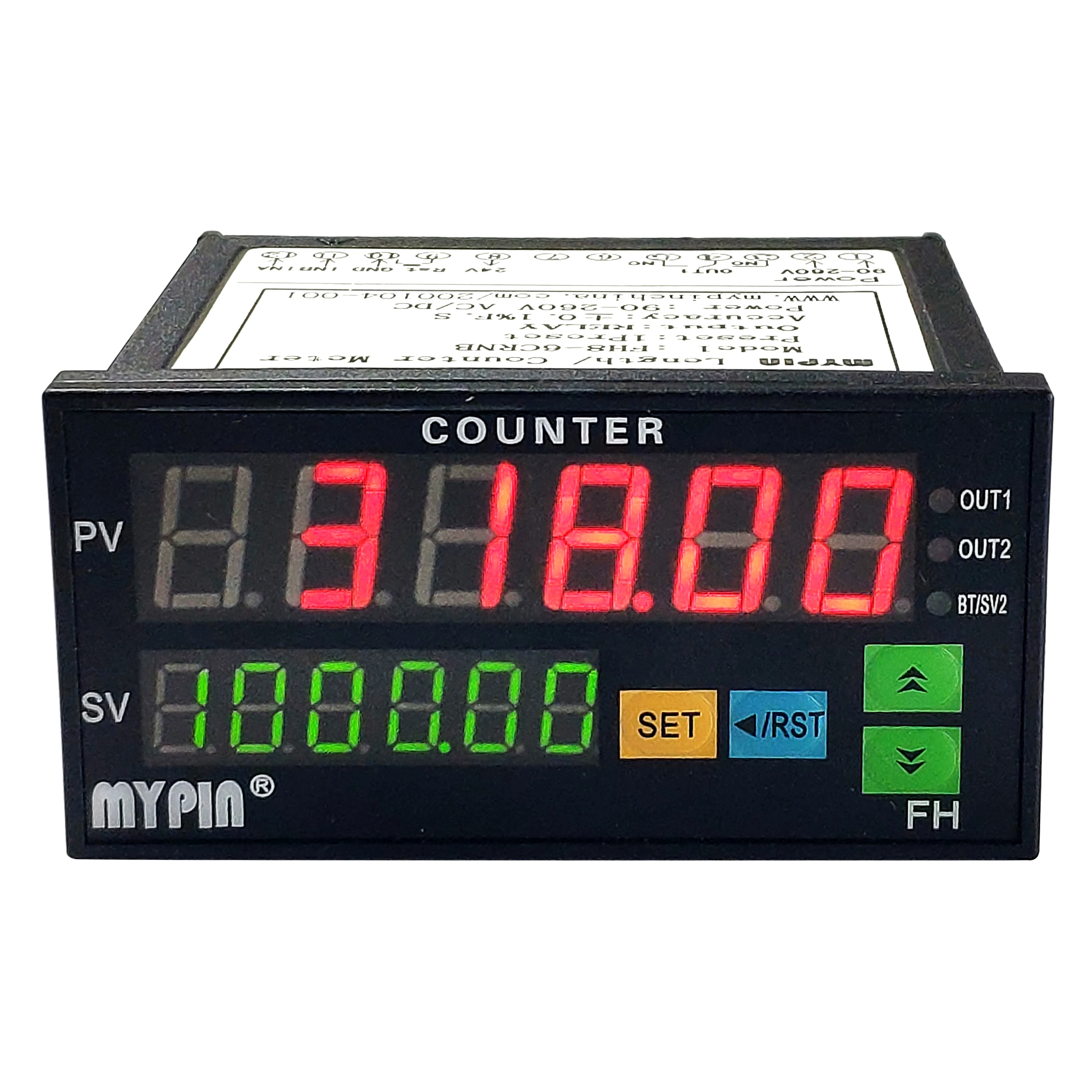Mypin FH 6 LED Digital display series Counter Length Meter  (FH8-6CRN4B)