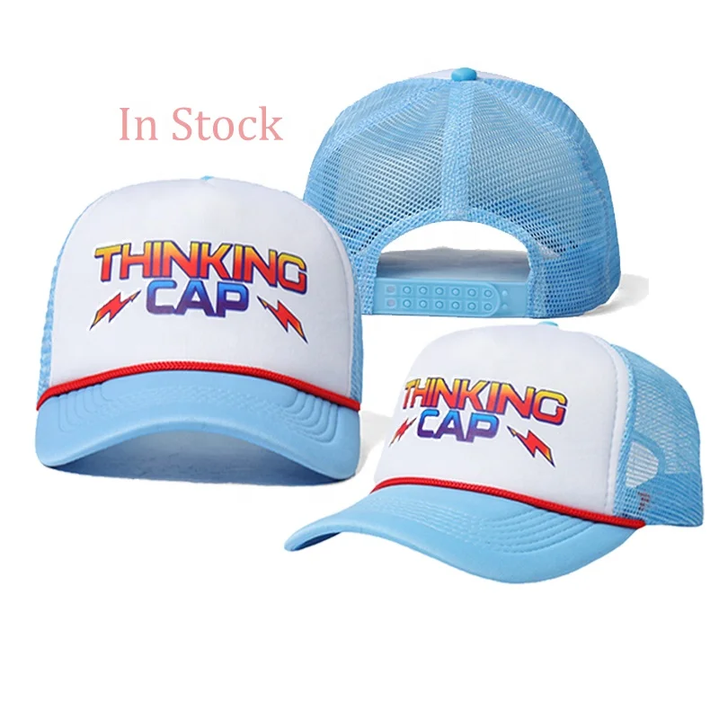 Wholesale Custom Thinking Cap Hat Sponge Foam Mesh Casquette Gorras Baseball Cap With Rope Trucker Cap For Women Men