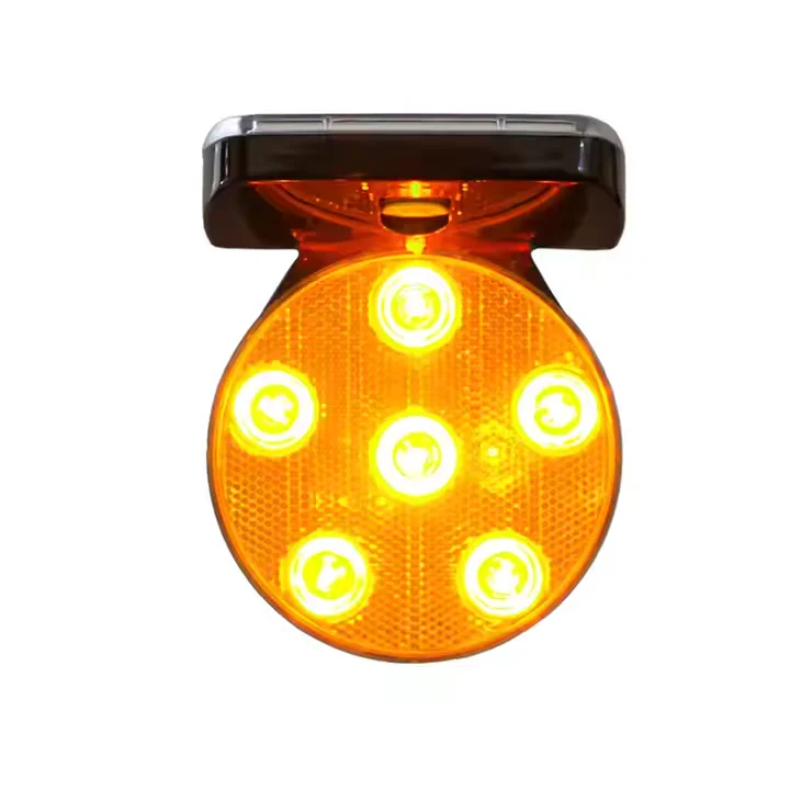 Lubao Innovative Design Solar Cautionary Light of Guardrails Indication Alarm Light with Magnet