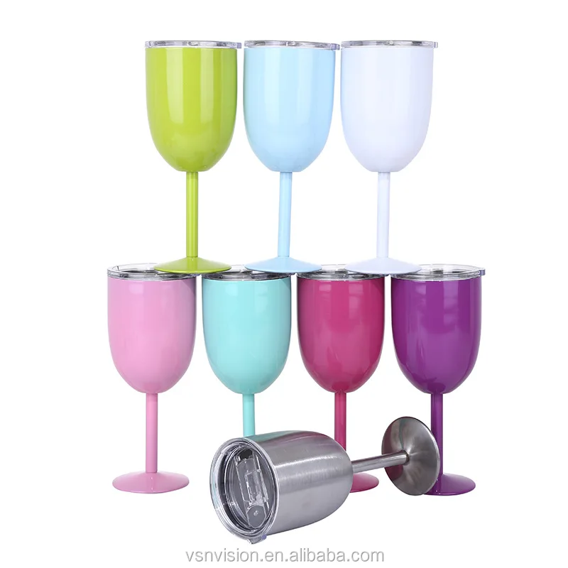 Easy Payments Metal Goblet Red Wine Cup Powder Coating Wine Glass Cup