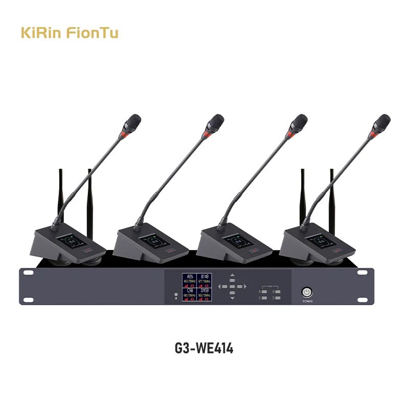 Hot-selling professional stage performance wireless conference microphone wireless set 1-4 gooseneck