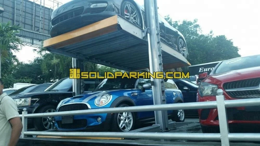 SOLIDPARKING 2 Post Vehicle 3.2t Car Stacker  Parking Equipment Car Lift For Basement