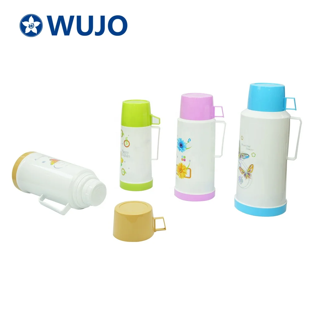  Вакуумный Термос WUJO 0.45L 0.6L 1L 1.8L пластиковая вакуумная колба со
