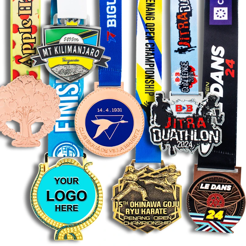 Price Order Corporate Gymnastics Award America Laser Engraving Custom Metal Gold Sports Taekwondo Medals With Ribbon