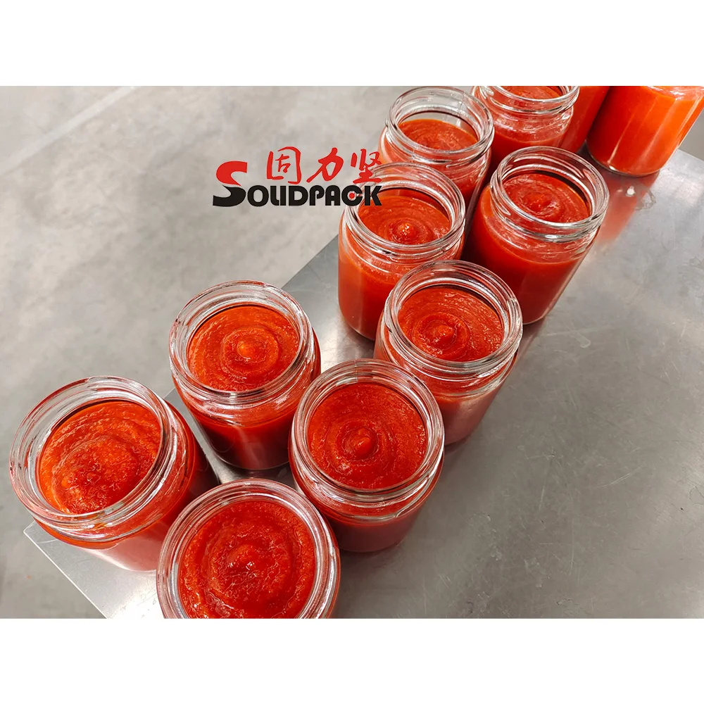 Solidpack glass/PET bottle ketchup sauce tomato paste filling machine