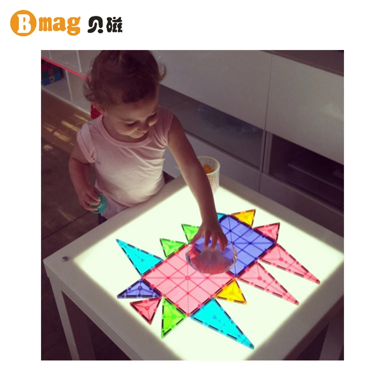 Factory direct magnetic building block plastic kids assembling toys in low price