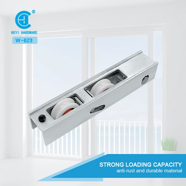 Wholesale Iraq market sliding door nylon wheel roller V groove Aluminum window iron rollers pulley wheel