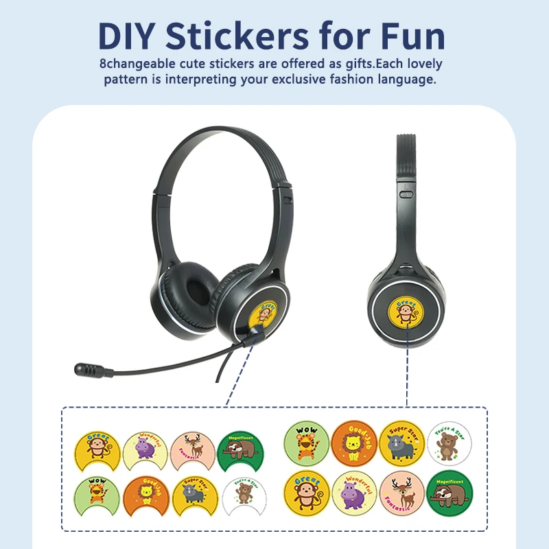 soyto G30C wired headphone for office call center meeting online learning noise cancelling 3.5mm USB plug  headset for pc phone