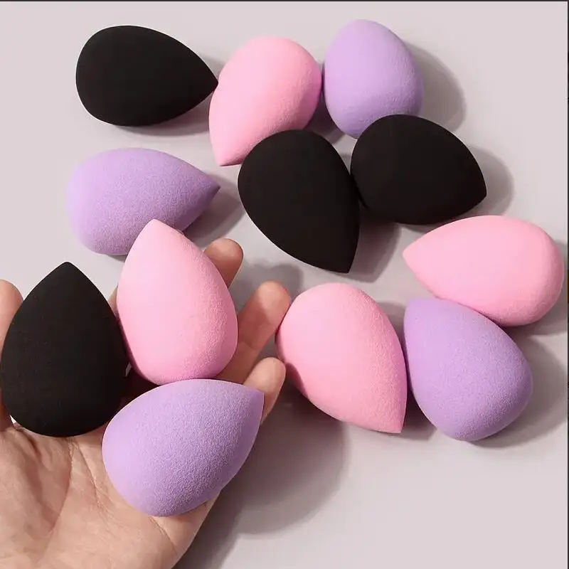 12pc/pack Medium Size Multicolor Makeup Sponge For Perfect Liquid Cream Powder Application Non-latex Wet Dry Dual use Foundation