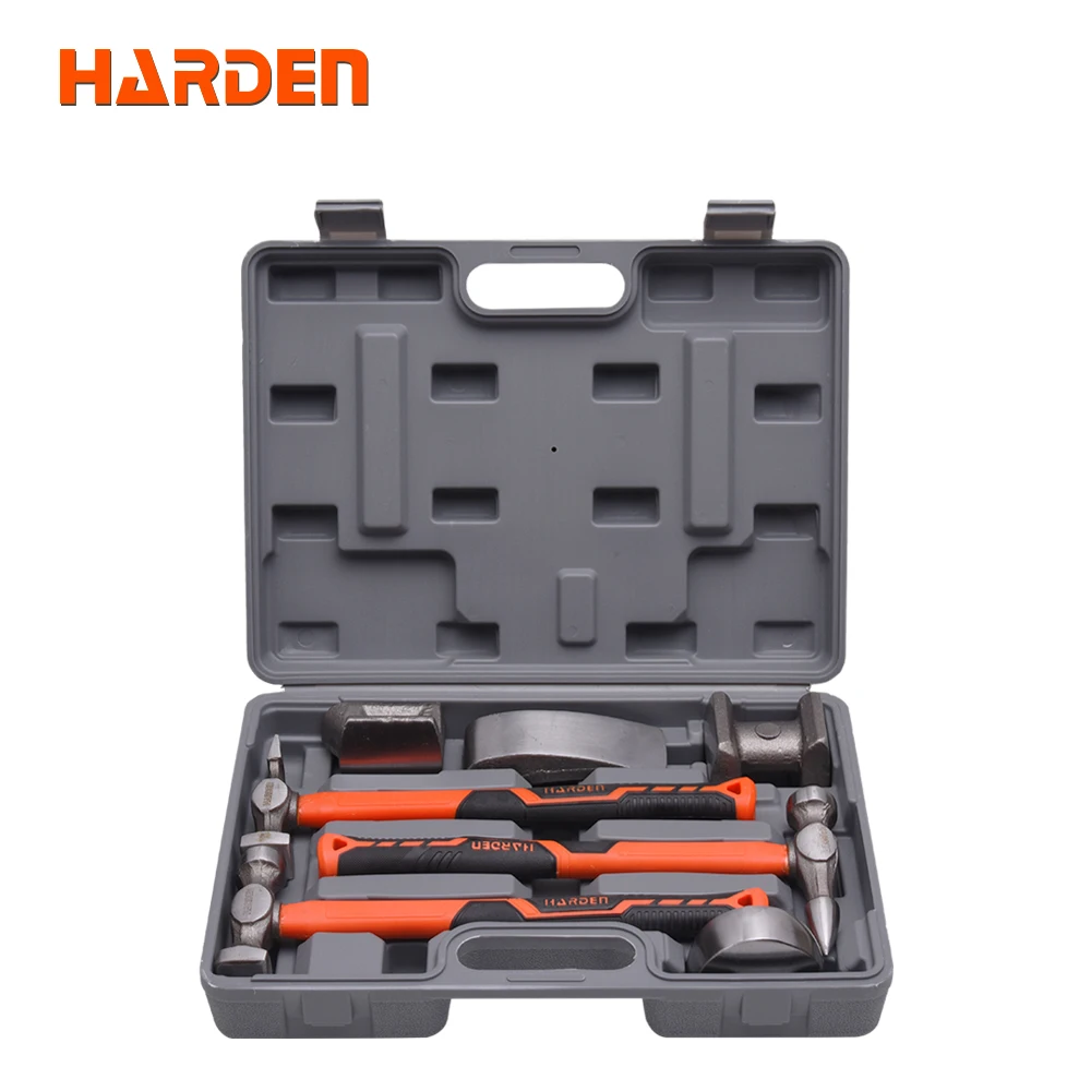 7Pcs Auto Body Shaping and Forming Fender Roller Fixer Dent Remover Repair Hammer and Dolly Set