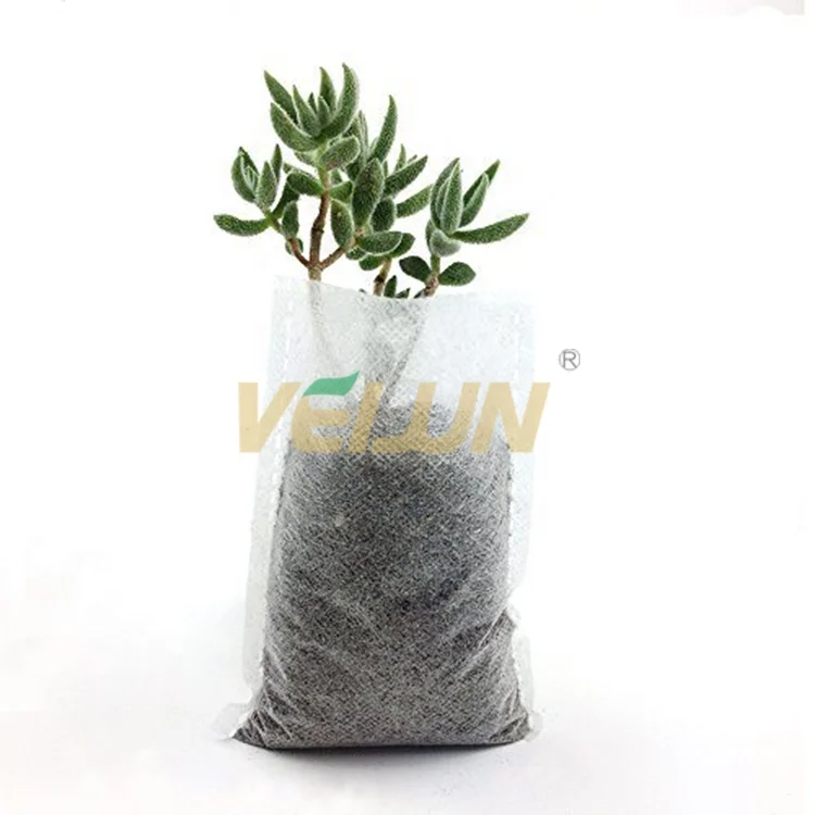 White/Black grow bag Non woven Biodegradable seedling bags seedling pots