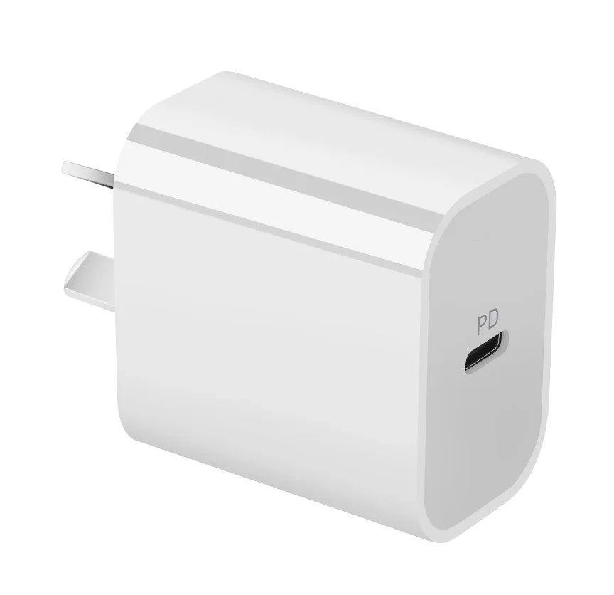 ETL FCC CE Dual Ports LED Light  PD 18W 20W USB C Port Type C PD20W Cell Phone Fast Charger 5V 3A AC Power Adapter