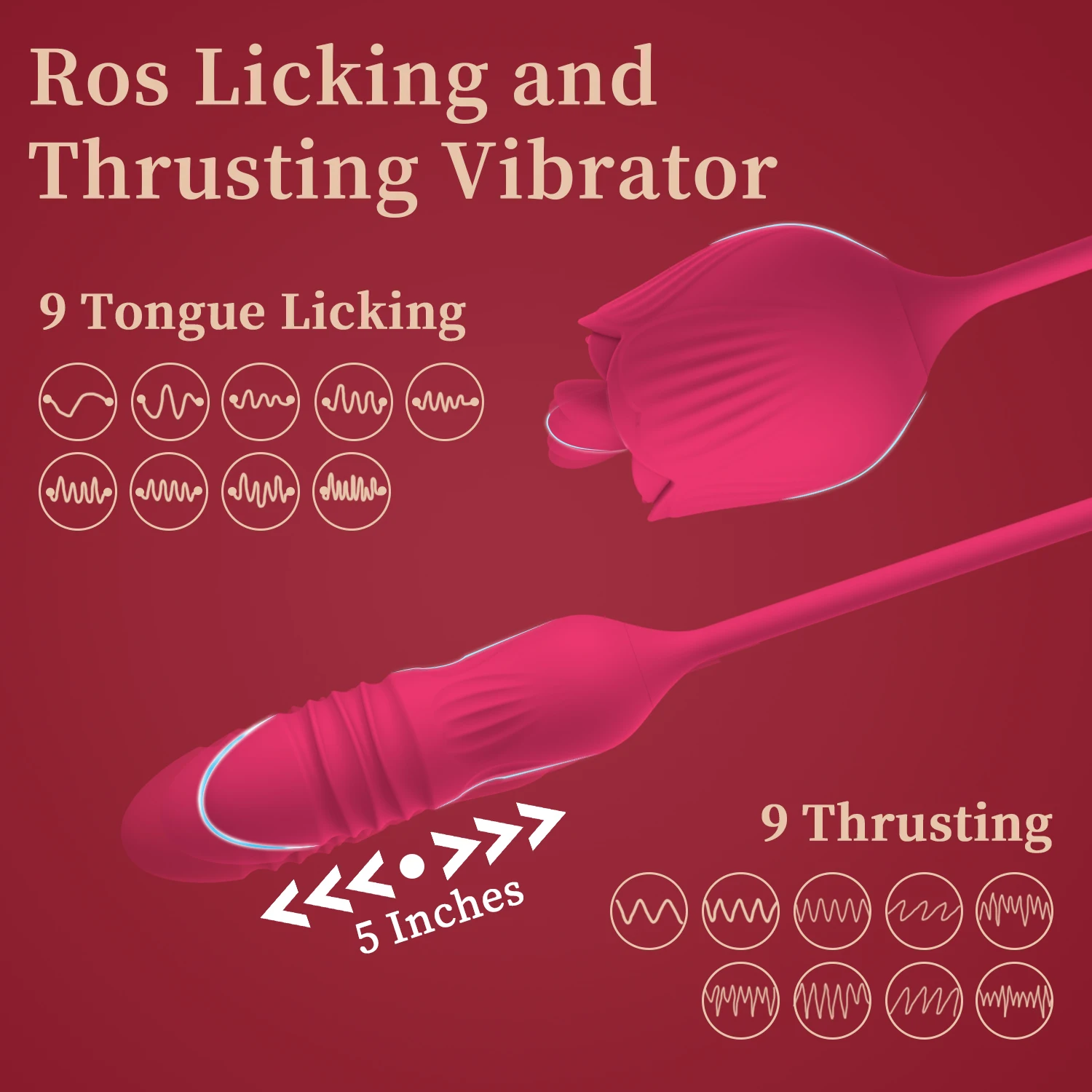 Tongue 3in1 Upgrade Replacement Charger Wholesale The Rose Sucking Vibrator Sex Toy for Women Couple