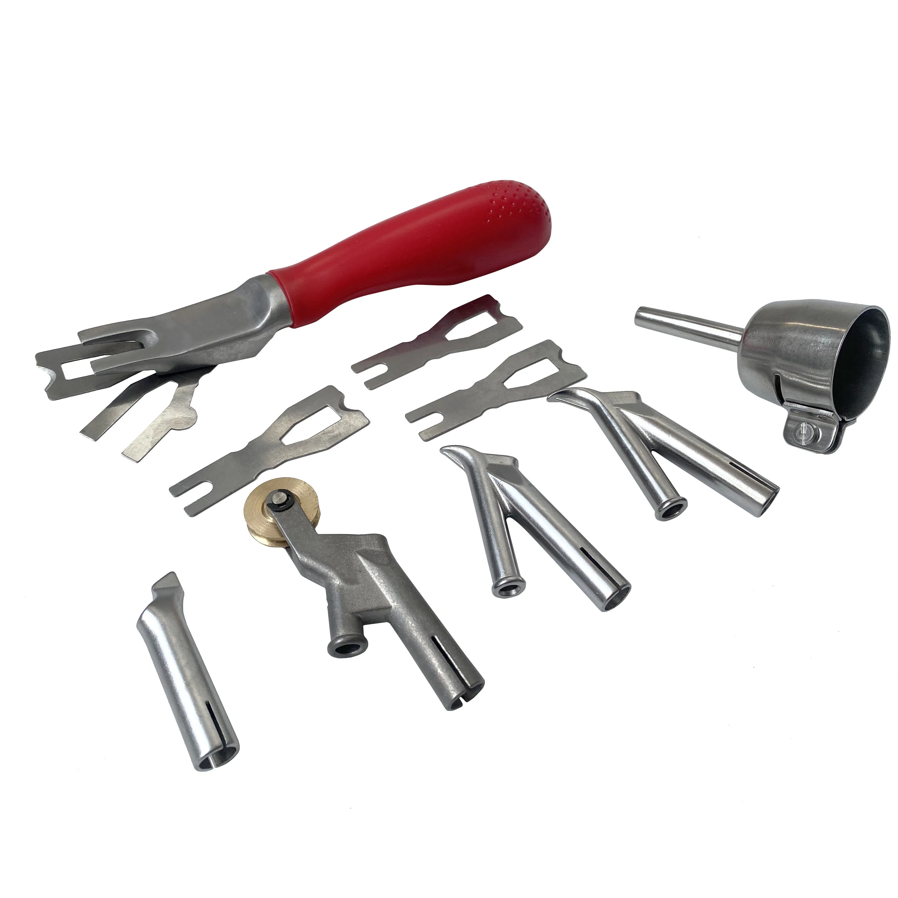 5pcs/set Welding Nozzles With Carpet Trimmer for 1600W Hot Air Torch Heated Gun Tips Plastic Welder Parts Power Tool Accessory