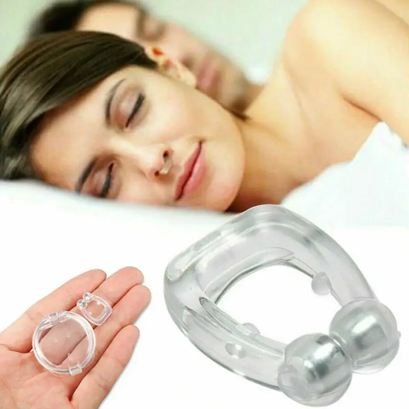 New Clipple Silicone Magnetic Anti Snore Stop Snoring Nose Clip Sleeping Aid US