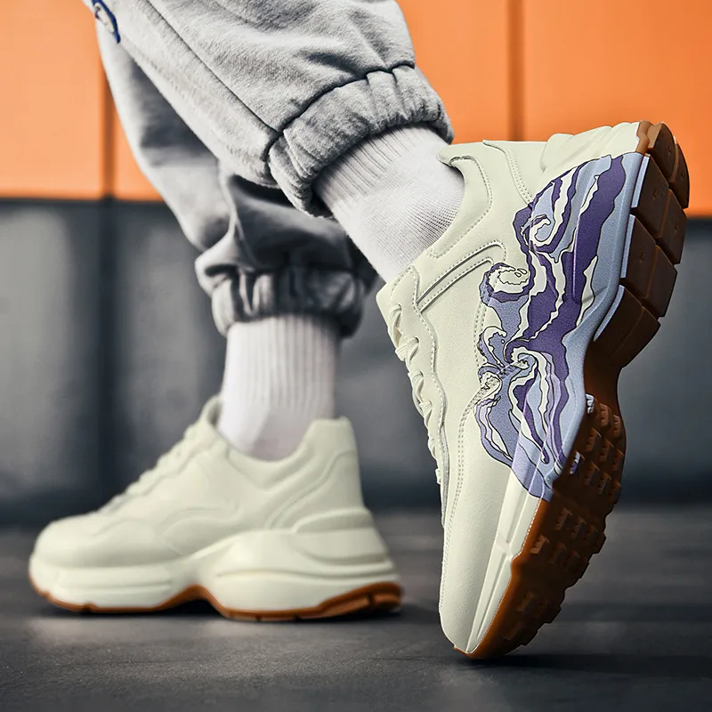 OEM Unisex Designer Shoes Trendy White Sneakers New Styles Men Shoes 2023 Professional Custom Sneakers