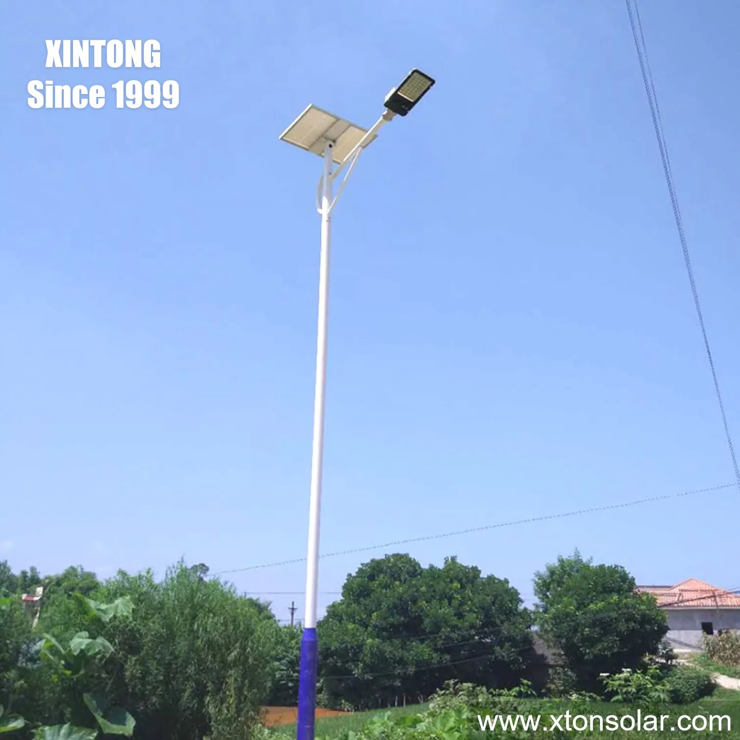 XINTONG outdoor lampara solar led street light Integrated solar street lamp