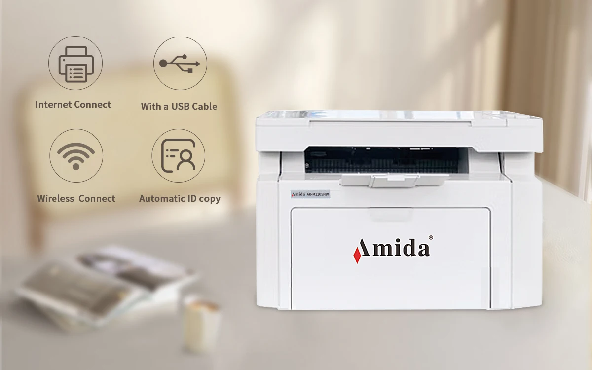 Amida Laser Printer AK-2401NDW A4 Office Home Automatic Double Sided Black And White Printing Machine 40ppm
