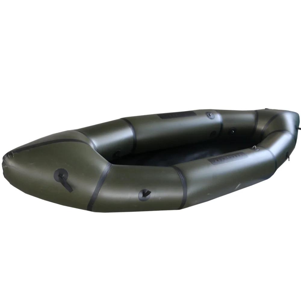 2021 New Packraft Made By TPU 3D Logo And Portable Fold Single Inflatable Kayak
