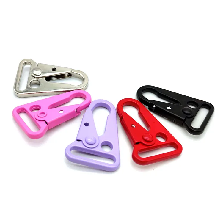 Zinc Alloy Eagle Mouth Shaped Mini Double Sided Carabiner Clips Dual Spring Wire Gate Snap Hooks Keychain Buckle