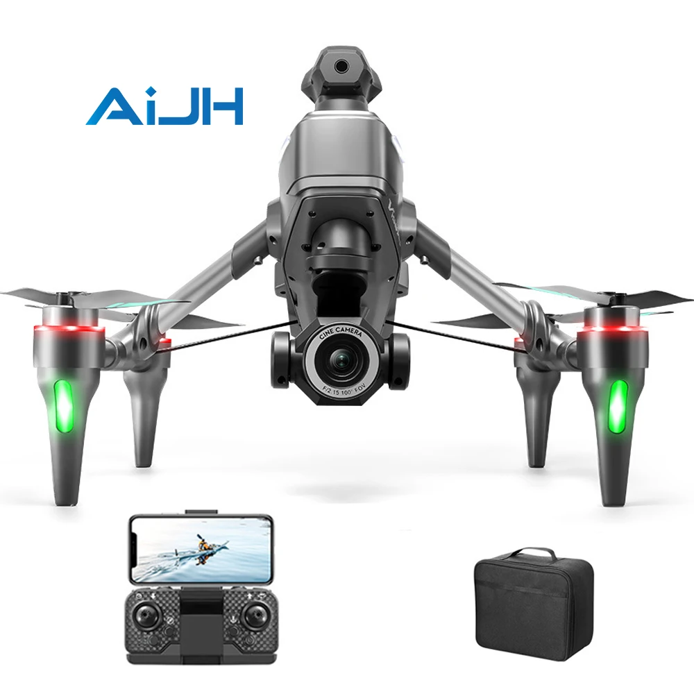 AiJH V196 Rc Dron 5G Professional HD Aerial Photography Dual-Camera Drone Obstacle Avoidance UAV Flight Toys