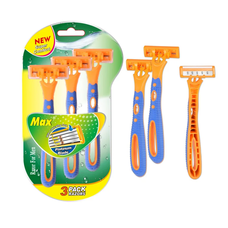 Professional razor Blades Manufacturer 3 Pieces Disposable