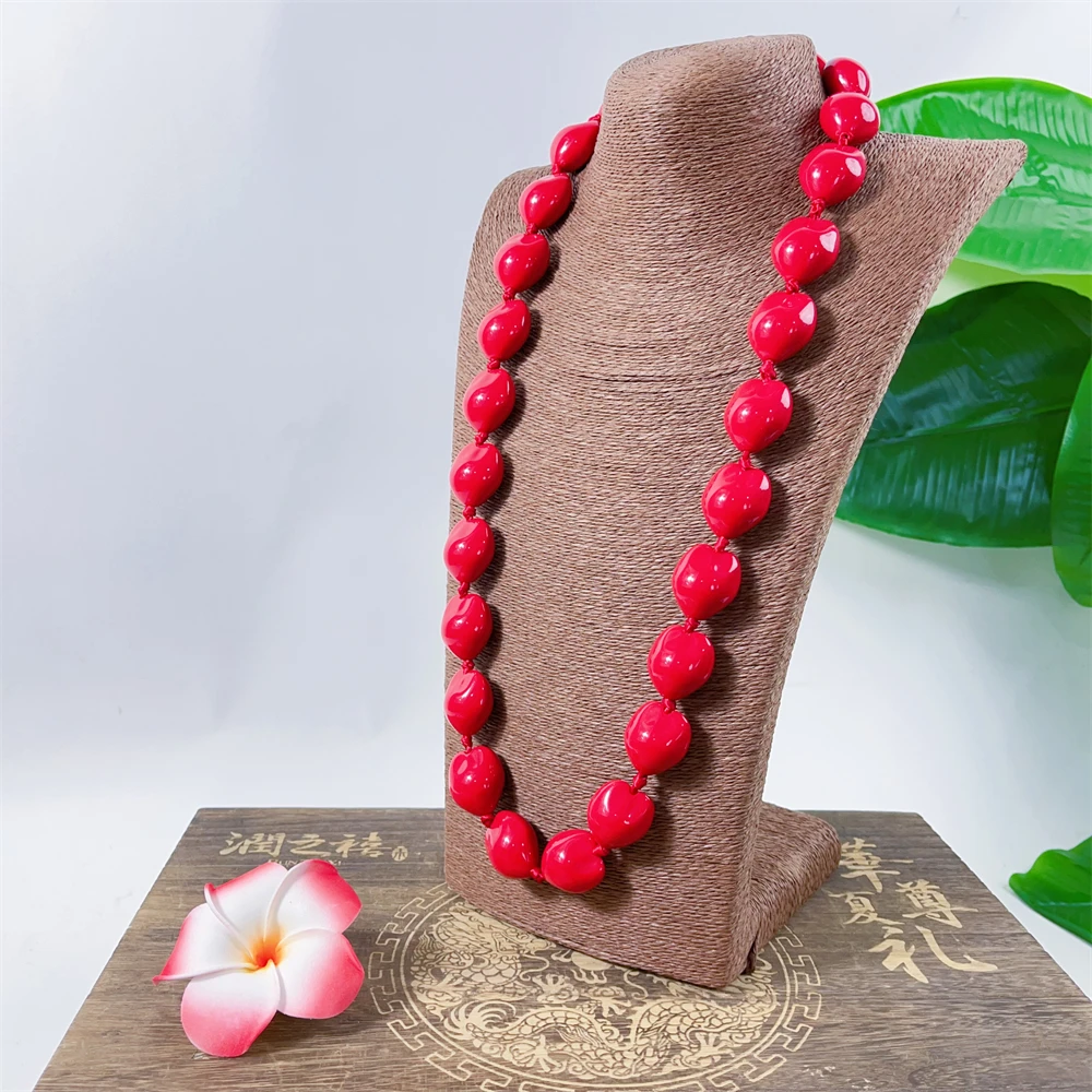 Fashion Artificial Acrylic Hawaiian Kukui Nut Leis Wholesale Necklace