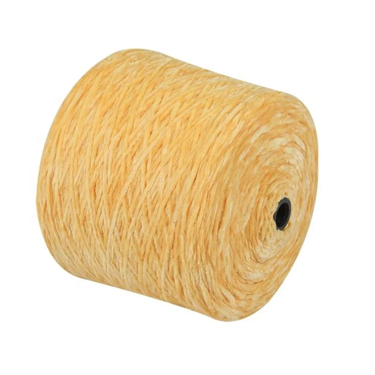 
Thick Vegan Dope Dyed High Quality Crochet Arm Knitting Baby Polyester Velvet Chenille Yarn 