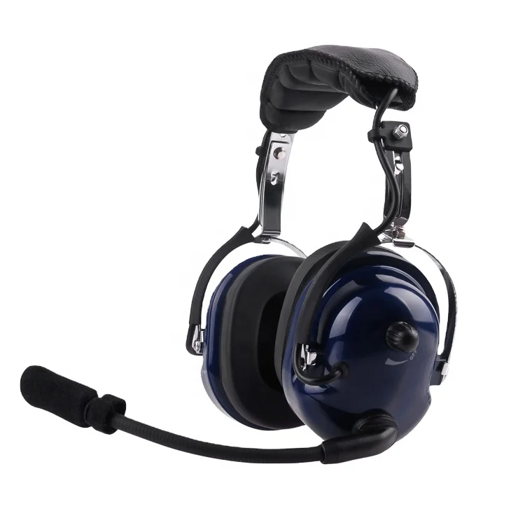 Aviation Headset Noise Cancelling Headphones Pilot Headset with PTT