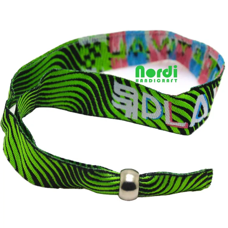 Polyester concert wristband Textile wrist band Bracelet wristbands