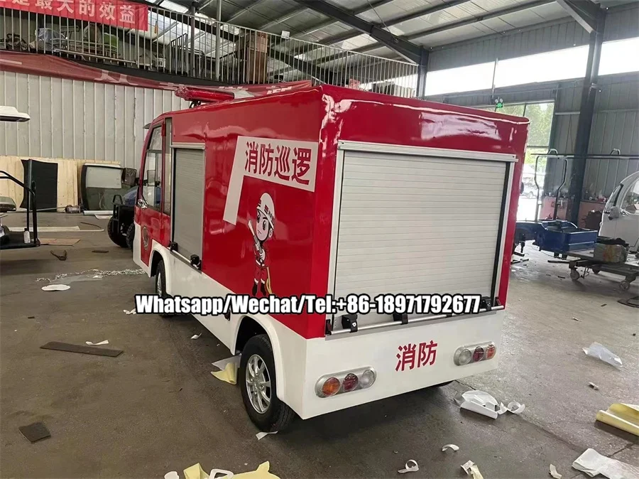 Factory Cheap price MINI 4 wheel fire emergency patrol electric fire truck for sale