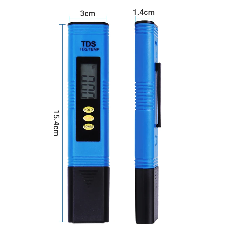 Датчик TDS для воды типа ручки 2021, 1 Ppm 10 Ppm Карманный TDS тестер температуры