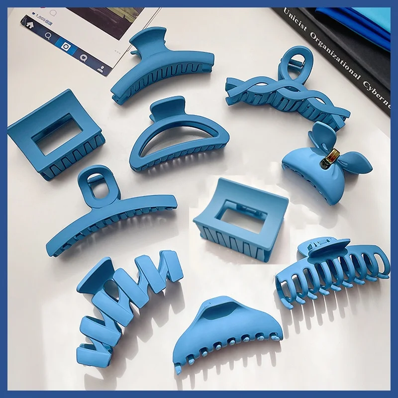 Matte Extra Large Rectangle Hair Clips for Women Oversized Plastic Claw Clips for Thick Long Hair Non-Slip Hair Accessories