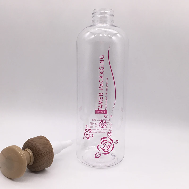 10-500ML bamboo wooden printed pump skin care Bottles Empty Container for body wash shampoo lotion empty eco friendly bottle