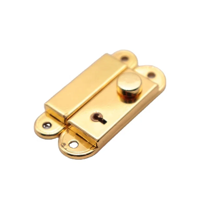 Factory direct production metal lock catch metal square lock buckle key locking hasp bags safety buckle