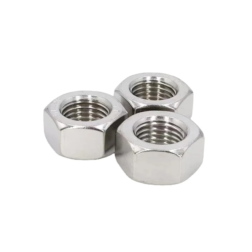 Custom Hexagon nut M1.6 M2 M3 M4 M5 M6 M8 M10 M12 Stainless steel Hex nut