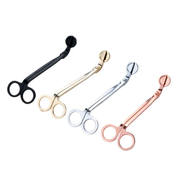 Wholesale Custom Wick Cutter Candle Sharp Black Candle Cutter Scissors Tool Accessories Candle Wick Trimmer