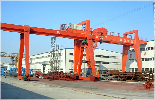 China Heavy Machinery 20-450 tons MG Type Double Beams Gantry Crane Rail Travelling CE ISO Certification For Sale Price
